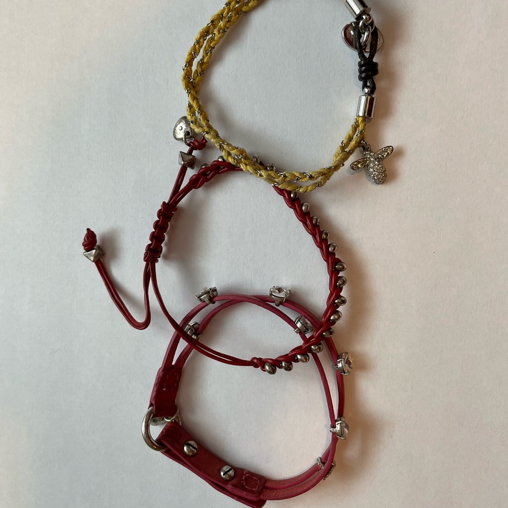 Fossil-lot of 3 bracelets